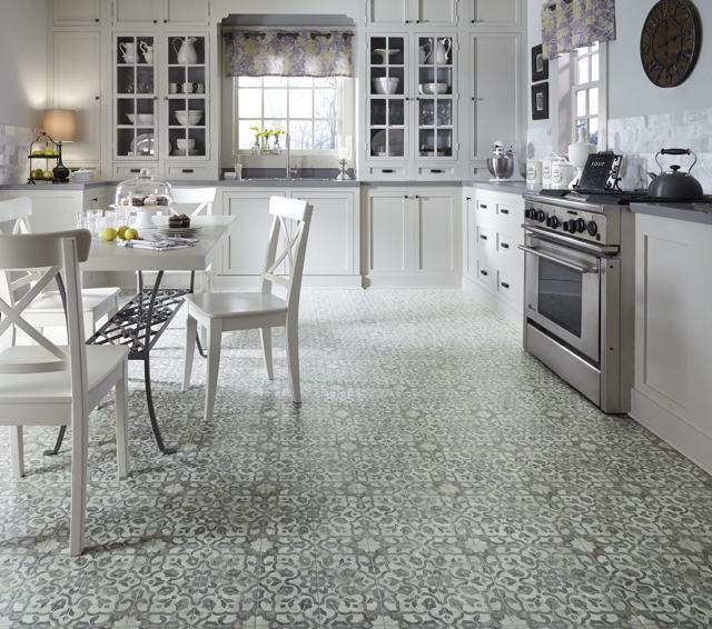 Filigree – Iron sheet vinyl by Mannington
